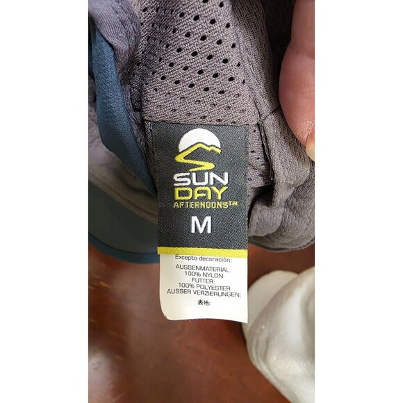 Sunday Afternoons Adjustable Nylon Hat Gray Inner Lining & Clip Lightweight Brea - Picture 6 of 7